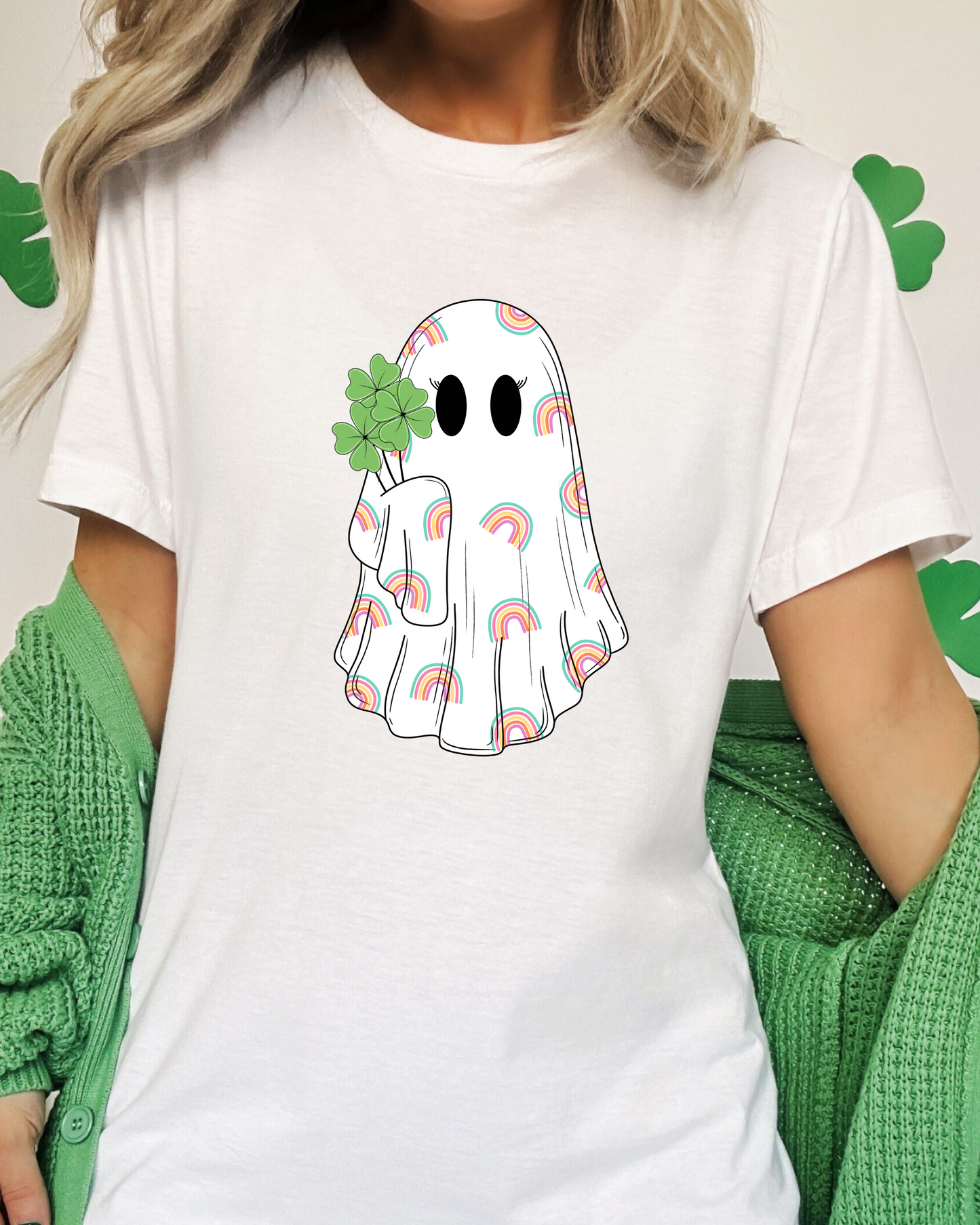 SHAMROCK BOO TEE (BELLA CANVAS)