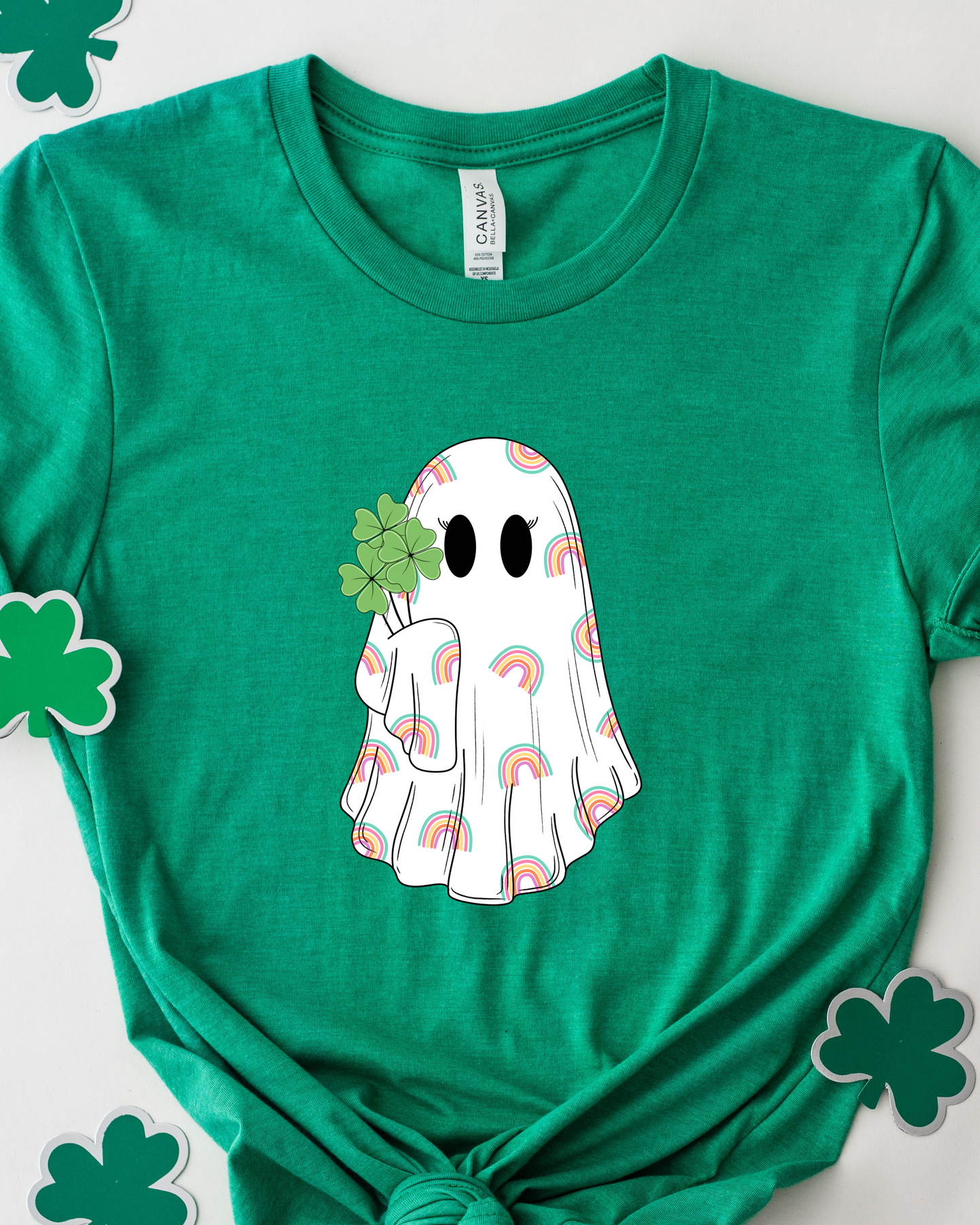 SHAMROCK BOO TEE (BELLA CANVAS)