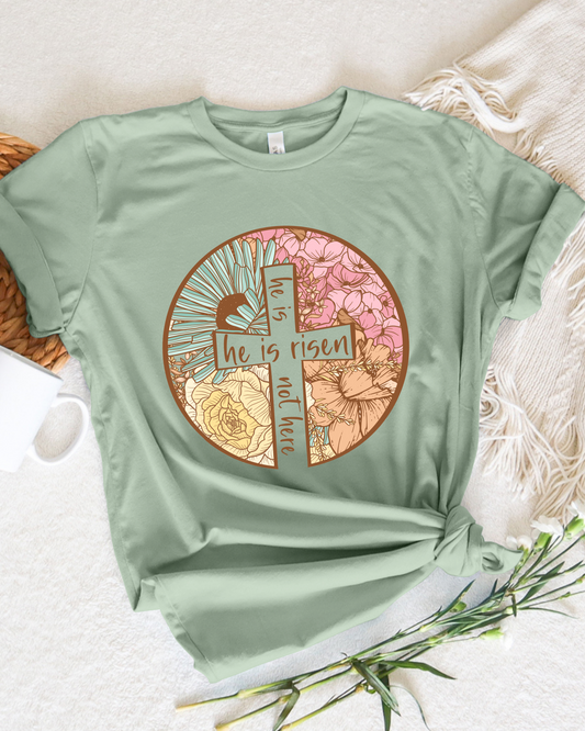 HE IS RISEN TEE (BELLA CANVAS)